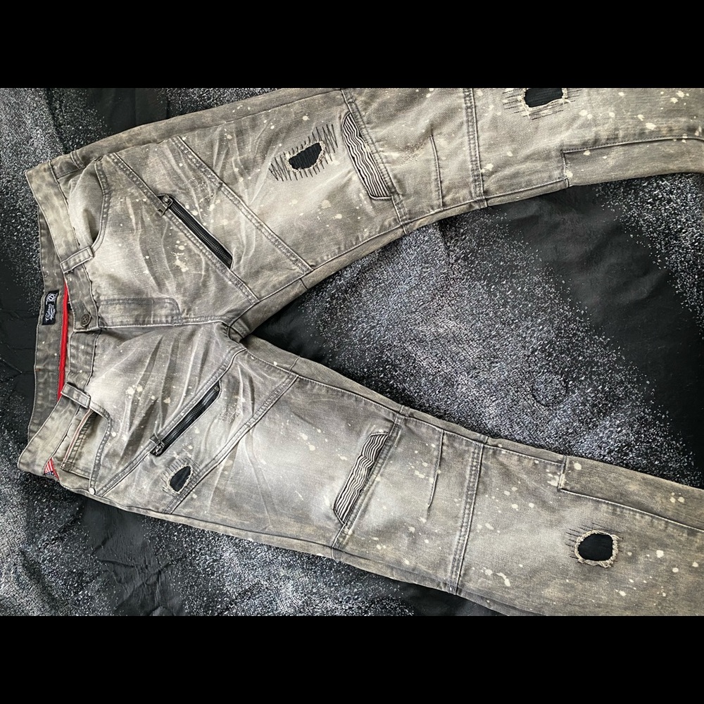 Gray jeans